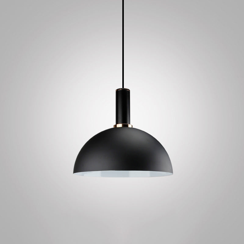Noémie Suspension Industrielle Géométrique Noire Ampoule Unique