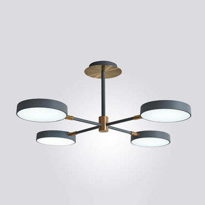 Chloé Rotatable Branch LED Chandelier with Acrylic Shades