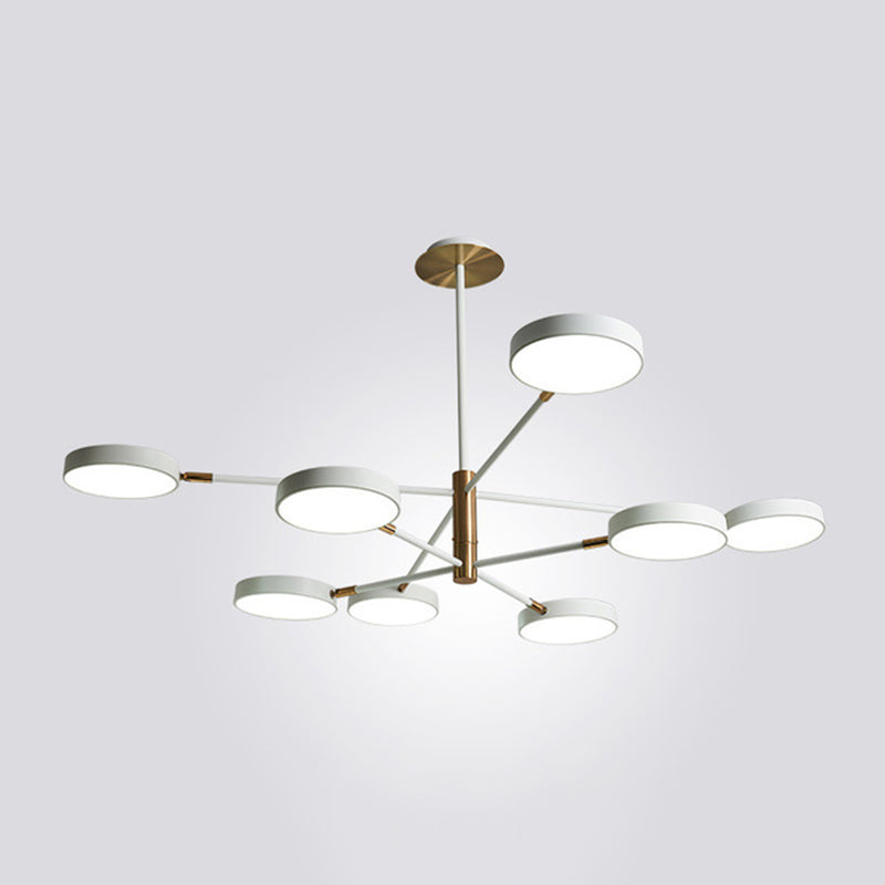 Chloé Rotatable Branch LED Chandelier with Acrylic Shades