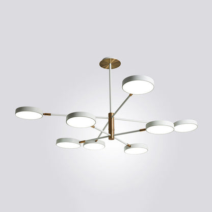 Chloé Rotatable Branch LED Chandelier with Acrylic Shades