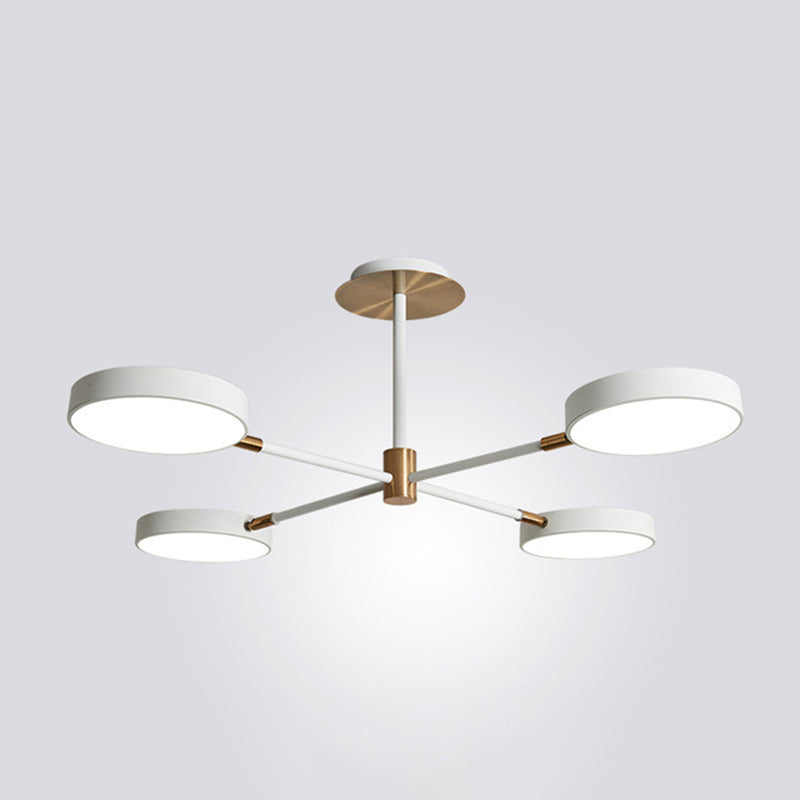 Chloé Rotatable Branch LED Chandelier with Acrylic Shades