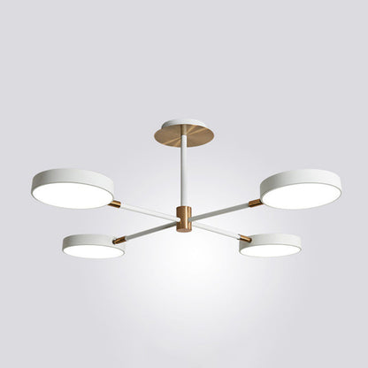 Chloé Rotatable Branch LED Chandelier with Acrylic Shades