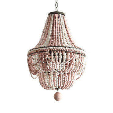 Lustre Empire en bois découpé au laser Céleste