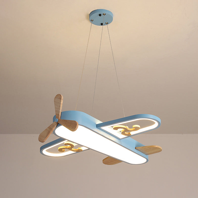 Juliette Lampe suspendue LED en acrylique en forme d'avion pour enfants