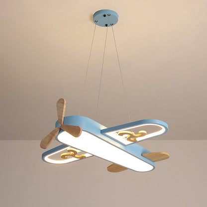 Juliette Lampe suspendue LED en acrylique en forme d'avion pour enfants