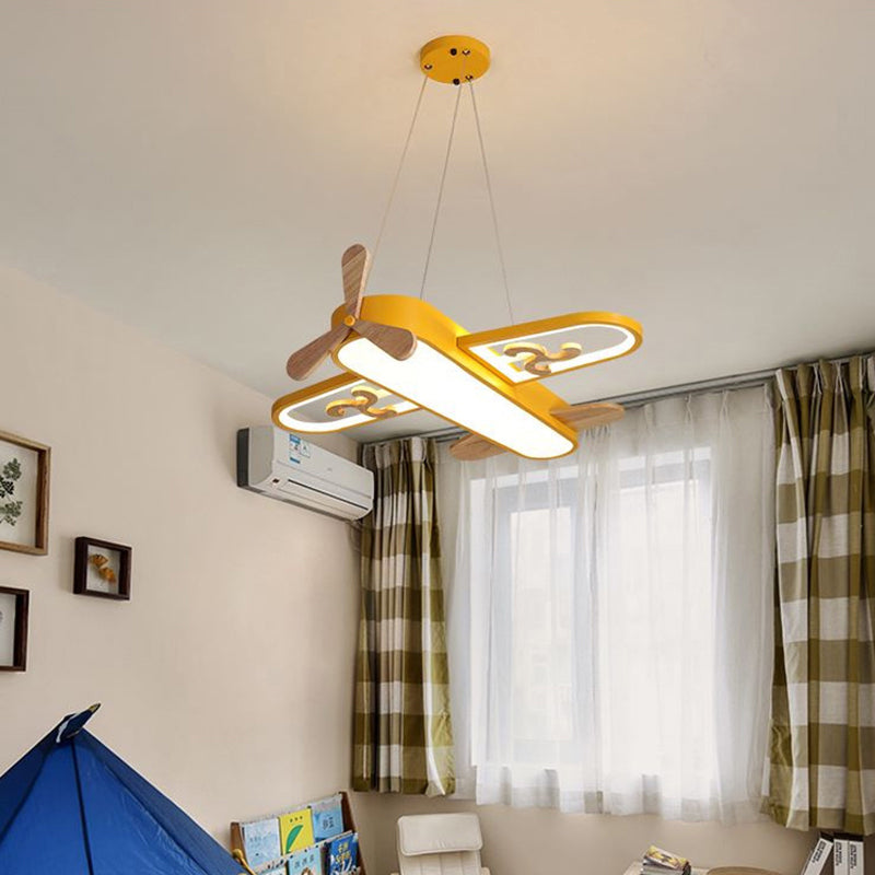 Juliette Lampe suspendue LED en acrylique en forme d'avion pour enfants