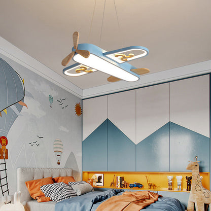 Juliette Lampe suspendue LED en acrylique en forme d'avion pour enfants