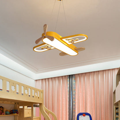 Juliette Lampe suspendue LED en acrylique en forme d'avion pour enfants