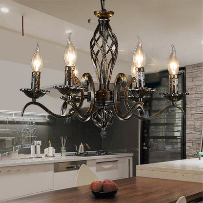 Suspension Lustre Bougie Noire Traditionnelle Noirville