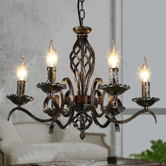 Suspension Lustre Bougie Noire Traditionnelle Noirville