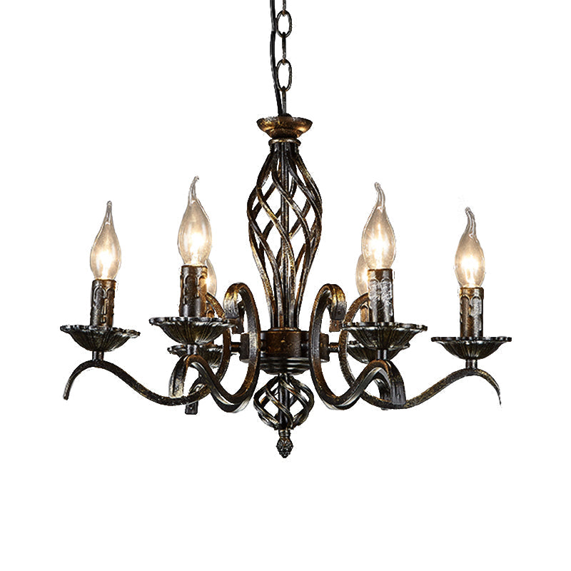 Suspension Lustre Bougie Noire Traditionnelle Noirville