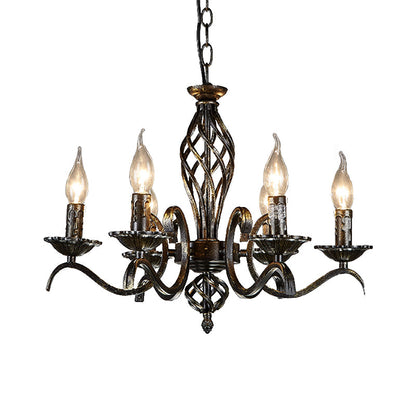 Suspension Lustre Bougie Noire Traditionnelle Noirville