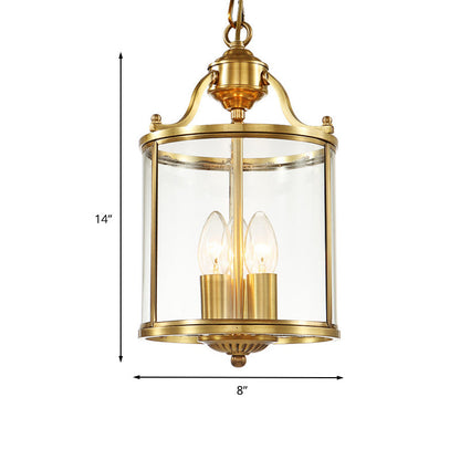 Lustre en verre cylindrique Sabrina
