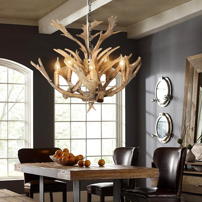 Marceau Rustic Candle Chandelier Pendant Light