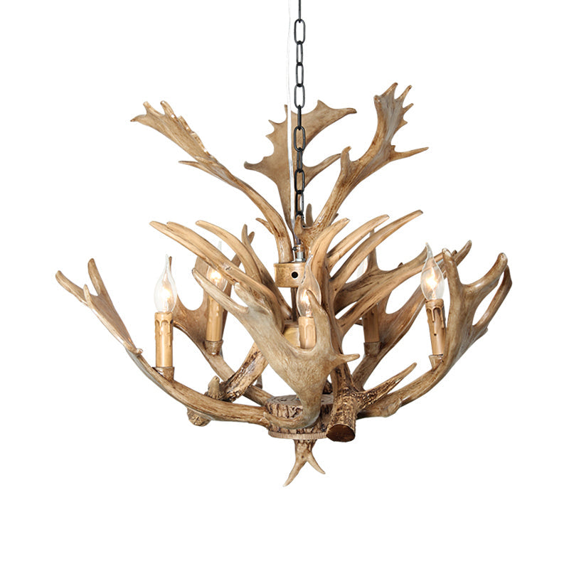 Marceau Rustic Candle Chandelier Pendant Light