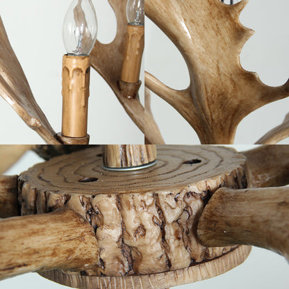 Marceau Rustic Candle Chandelier Pendant Light