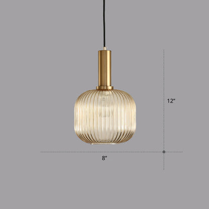 Mathilde Ribbed Bottle Pendant Light