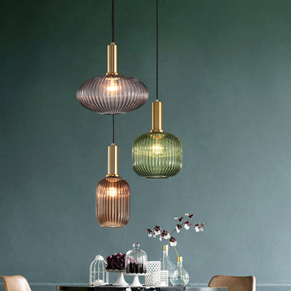 Mathilde Ribbed Bottle Pendant Light