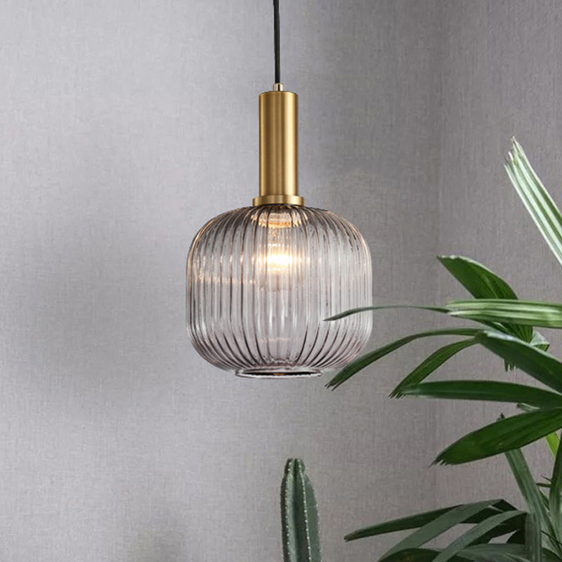 Mathilde Ribbed Bottle Pendant Light