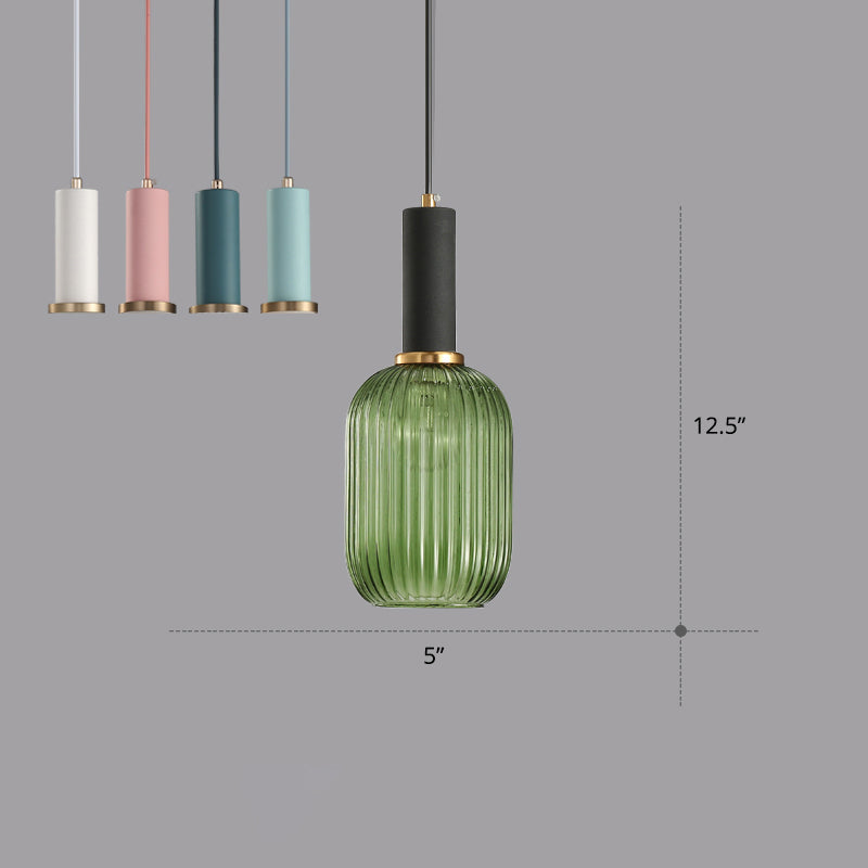 Mathilde Ribbed Bottle Pendant Light