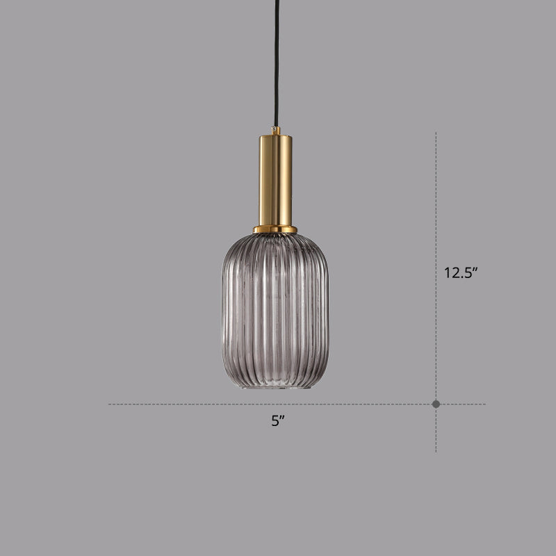 Mathilde Ribbed Bottle Pendant Light