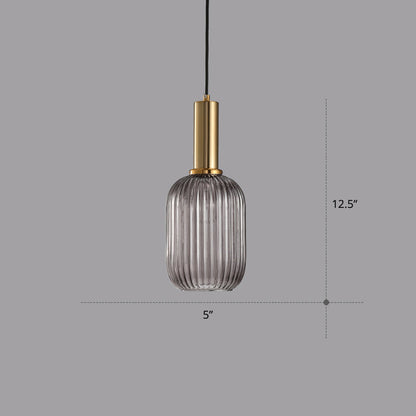 Mathilde Ribbed Bottle Pendant Light