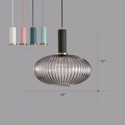 Mathilde Ribbed Bottle Pendant Light
