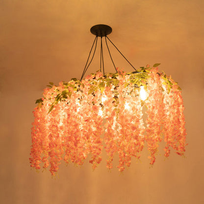 Suspension Chandelier Élodie Art Déco Floral