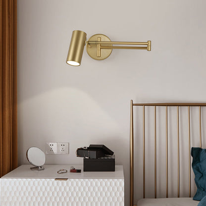 Élise Tubular Bedside Wall Reading Lamp with Extendable Arm