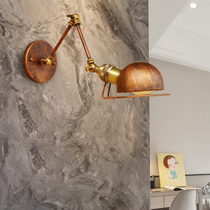 Hudson Vintage Industrial Swing Arm Wall Lamp