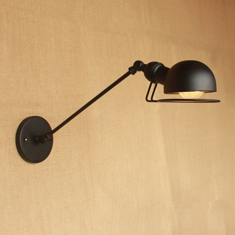 Hudson Vintage Industrial Swing Arm Wall Lamp