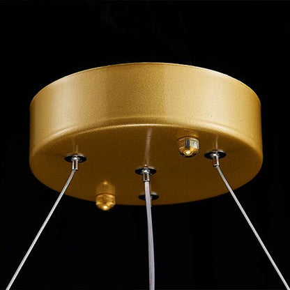 Lustre suspendu LED Sophie Crystal Bead Circle