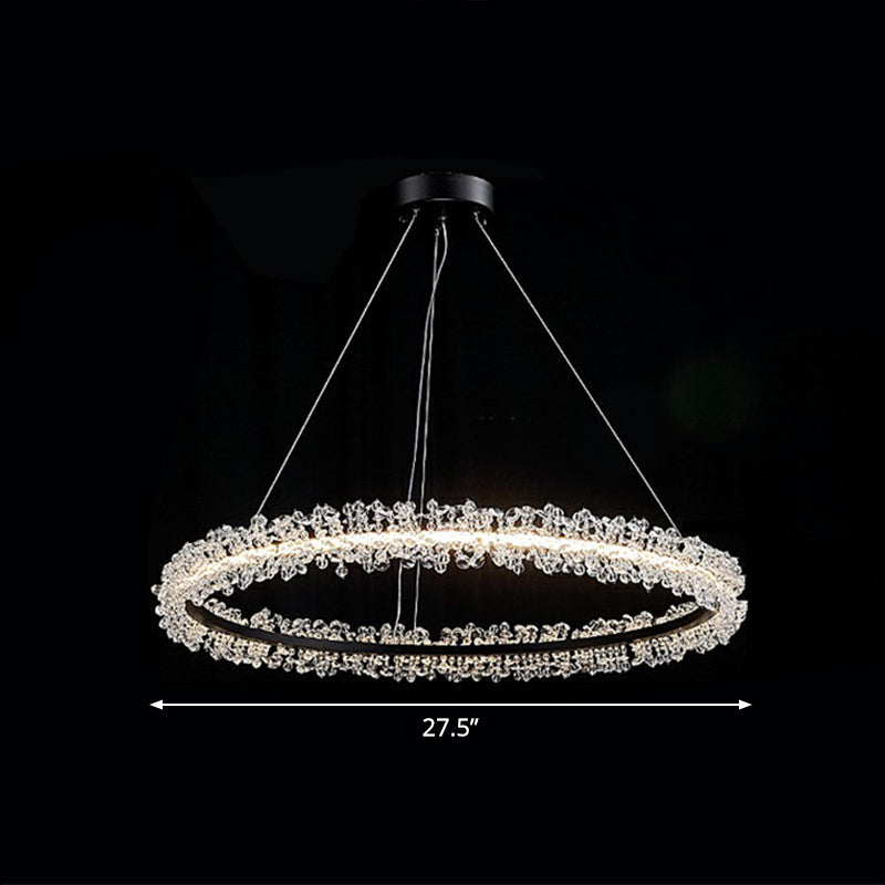 Lustre suspendu LED Sophie Crystal Bead Circle