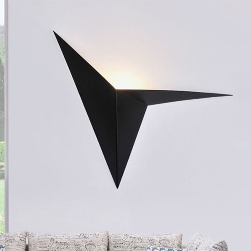 Applique murale LED Adélie Polygon noir/blanc moderne
