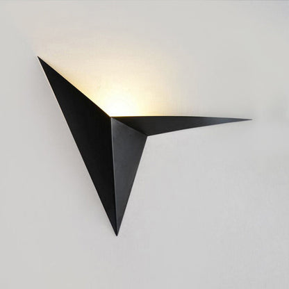 Applique murale LED Adélie Polygon noir/blanc moderne