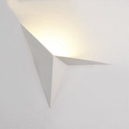 Applique murale LED Adélie Polygon noir/blanc moderne
