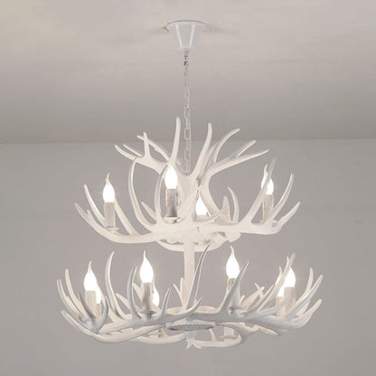 Madeleine Rustic Antler Candelabra Chandelier Pendant Light