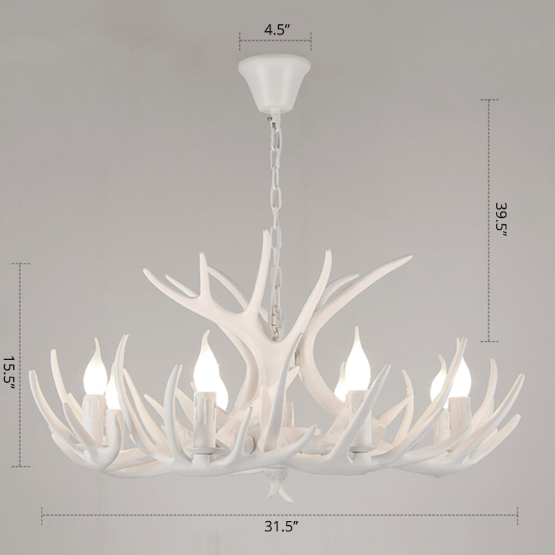 Madeleine Rustic Antler Candelabra Chandelier Pendant Light