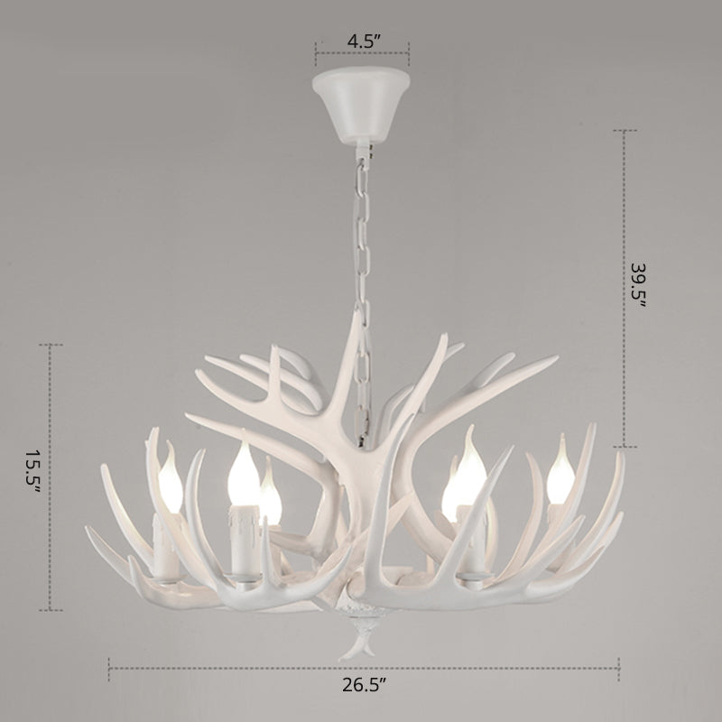 Madeleine Rustic Antler Candelabra Chandelier Pendant Light