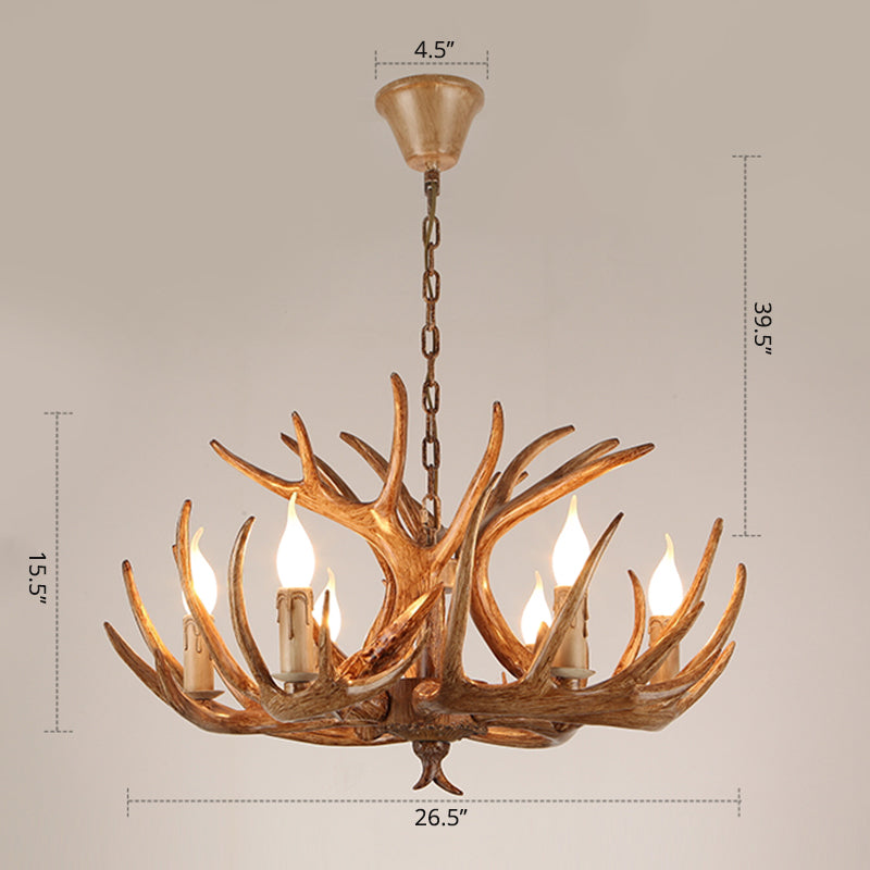 Madeleine Rustic Antler Candelabra Chandelier Pendant Light
