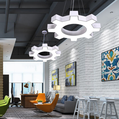 Claire Gear-Shaped LED Pendant Light
