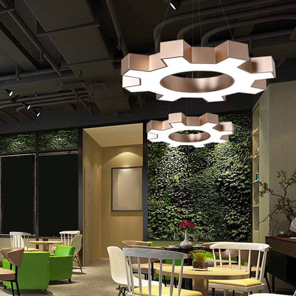 Claire Gear-Shaped LED Pendant Light