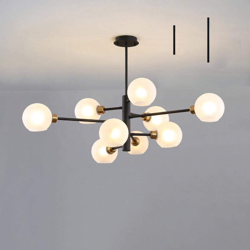 Lustre en verre Aurélie Sputnik à 3 niveaux moderne