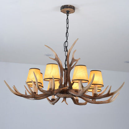 Thérèse Antler Resin Chandelier