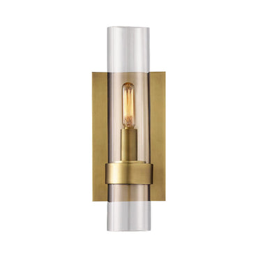 Camille Cylinder Clear Glass Wall Sconce