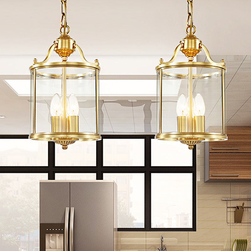 Lustre en verre cylindrique Sabrina