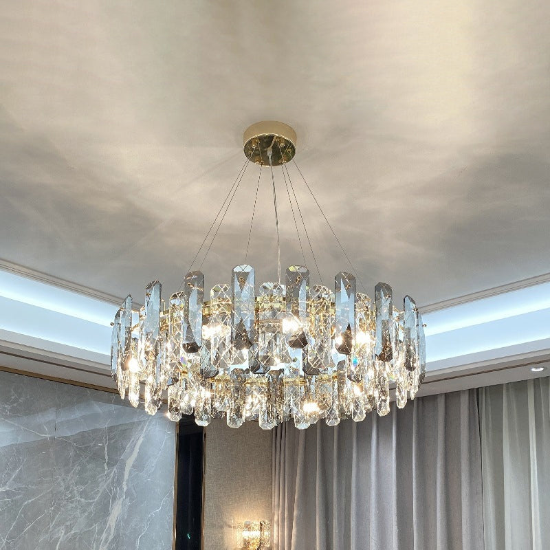 Valérie Prismatic Crystal Ring Chandelier