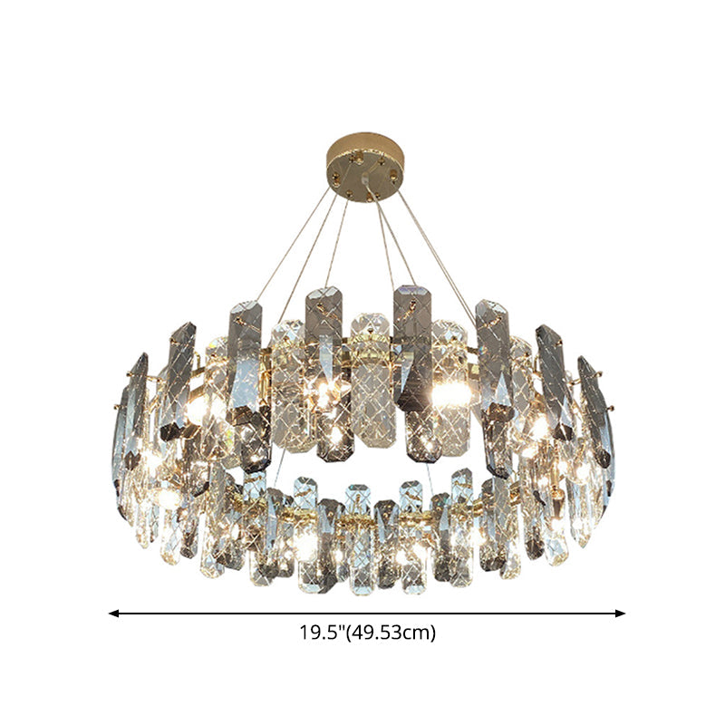 Valérie Prismatic Crystal Ring Chandelier