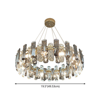 Valérie Prismatic Crystal Ring Chandelier