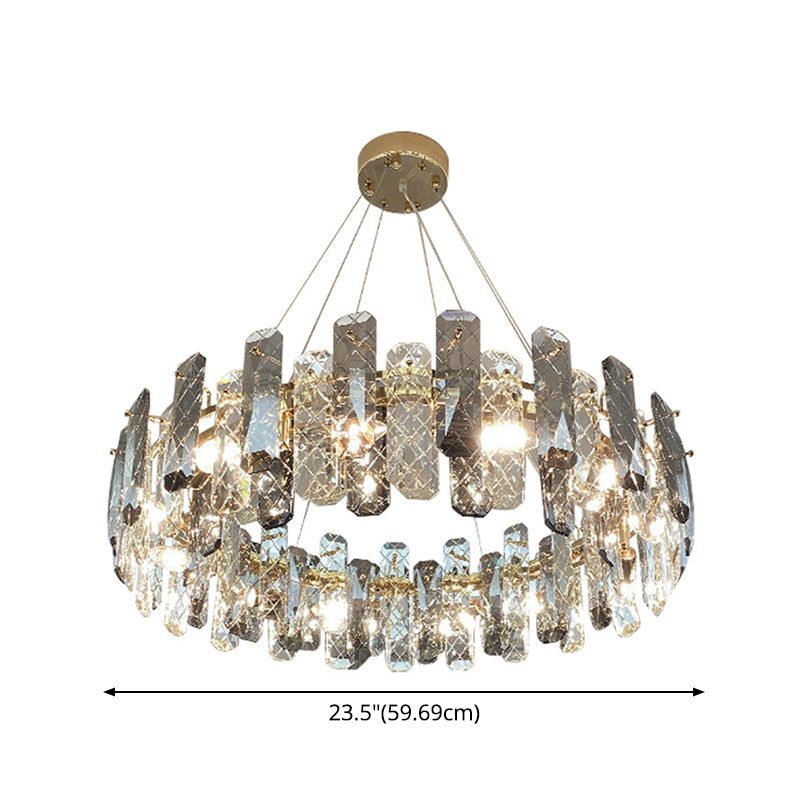 Valérie Prismatic Crystal Ring Chandelier